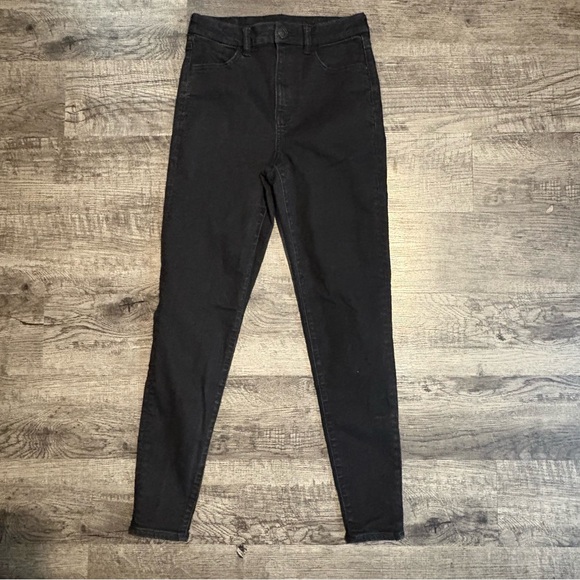 American Eagle Jeans Women’s 6 Black Curvy Hi Rise Jegging - Picture 1 of 10